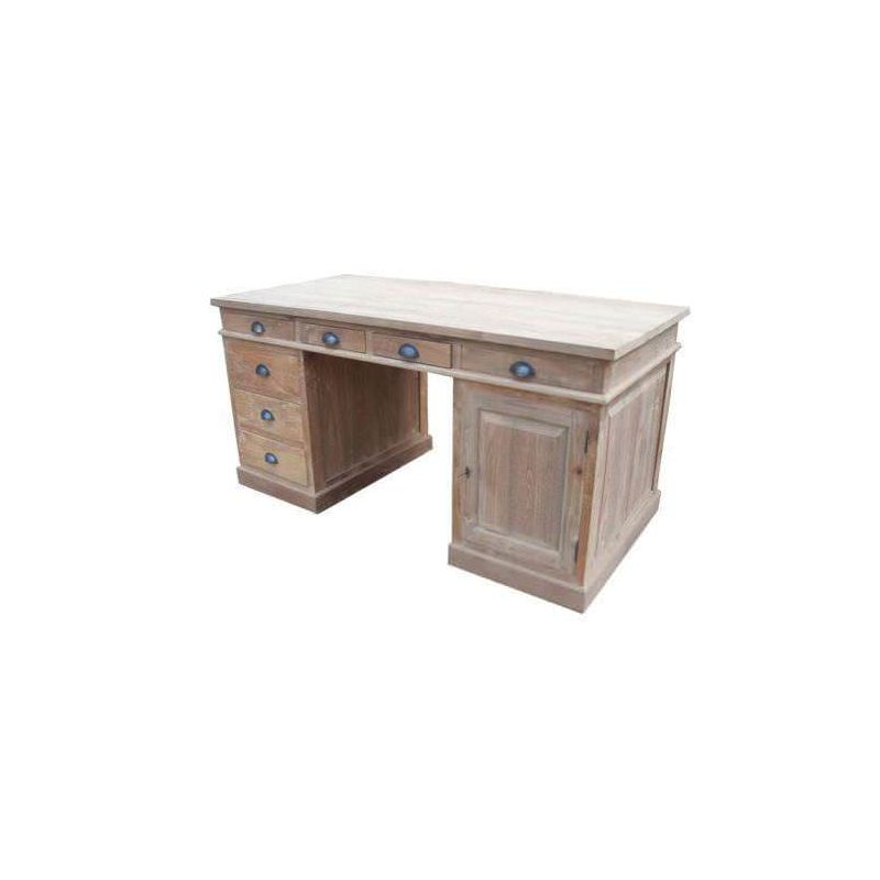 Reclaimed Teak Chunky Writing Desk